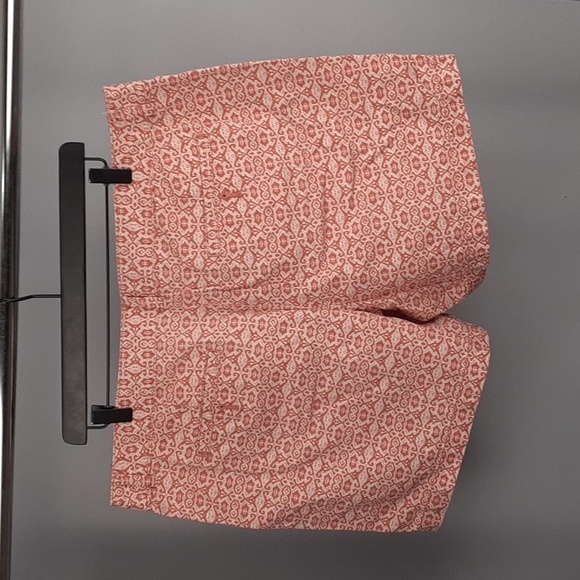 Loft Ann Taylor Rust Orange Paisley Print Original Shorts - Picture 7 of 10